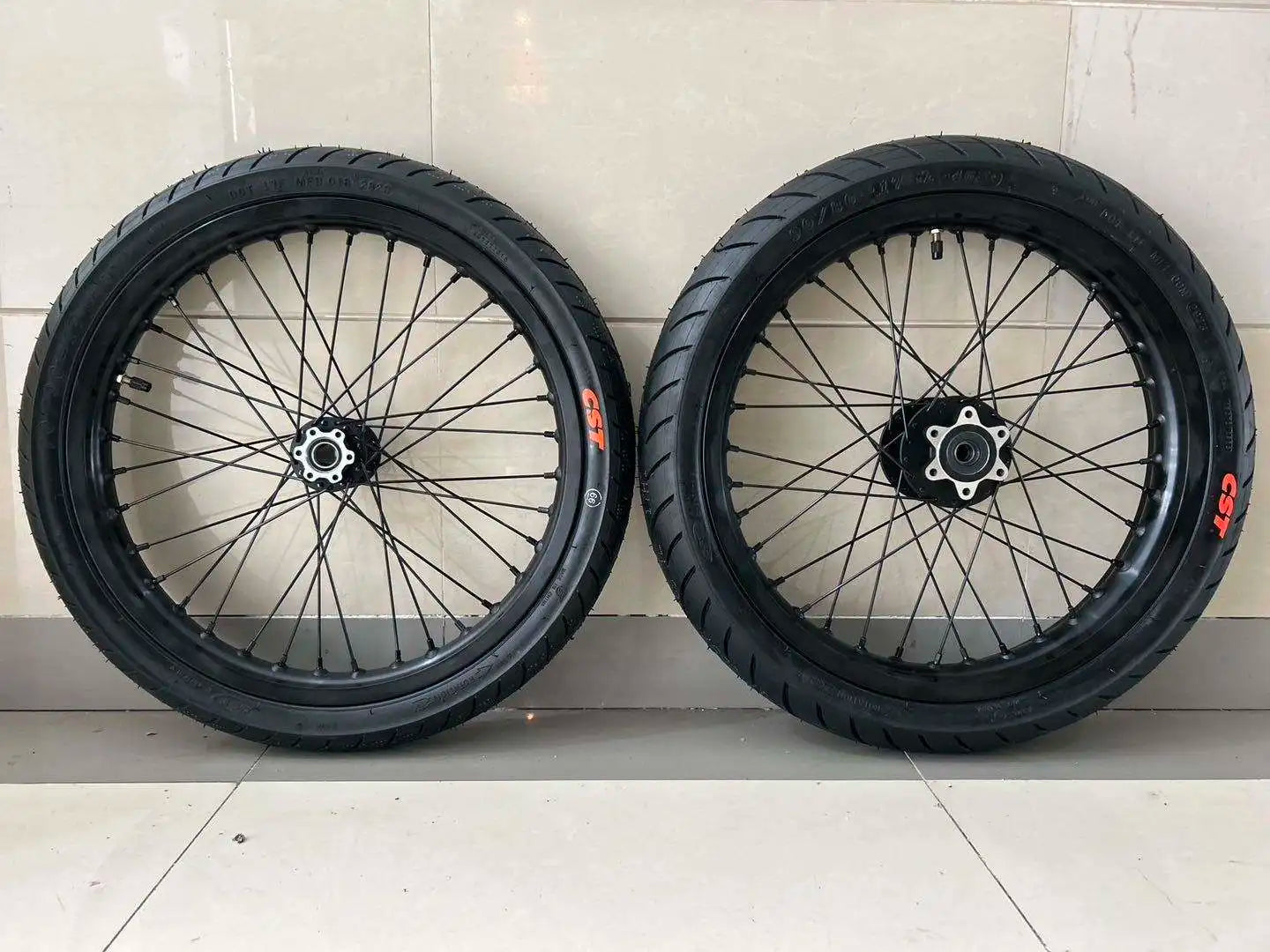 17 Inch Supermoto Wheel Set and On Road Tires for Surron Light Bee X