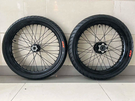 17 Inch Supermoto Wheel Set and On Road Tires for Surron Light Bee X